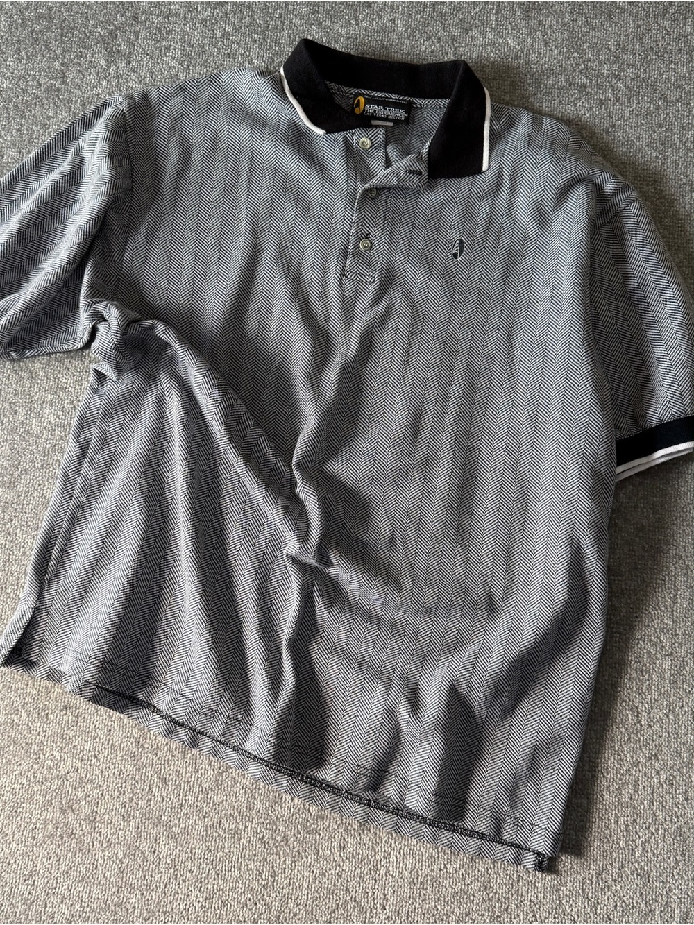 90's Star Trek The Experience Las Vegas Hilton Men's XXL Herringbone Polo Shirt